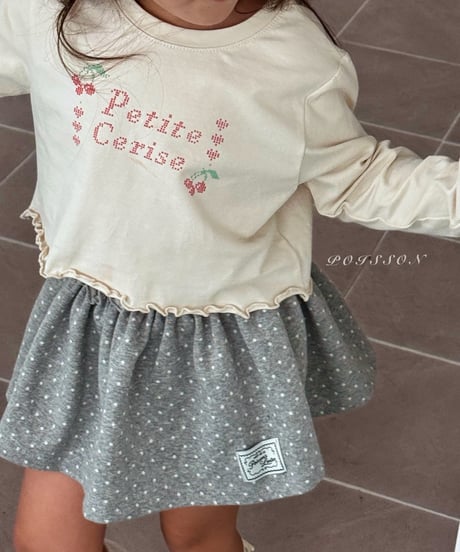 35[予約]poisson petit dot skirt