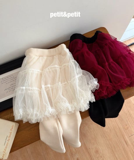 39[予約]petit&petit sha skirt leggings