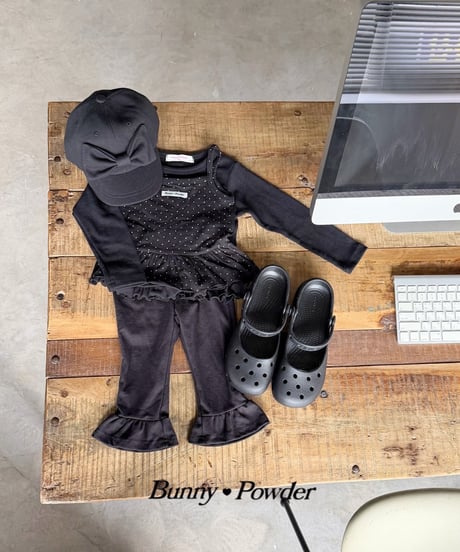 20[予約]bunny powder heart eyelet t-shirt