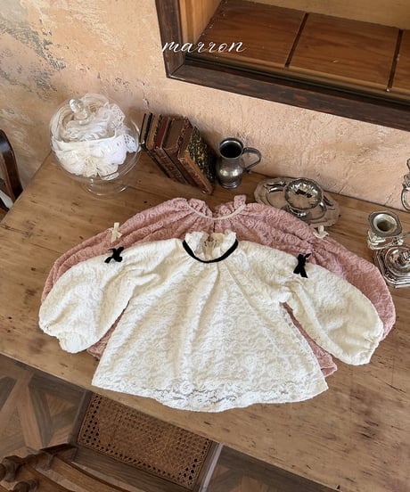 22[予約]marron lace blouse(XS-L)