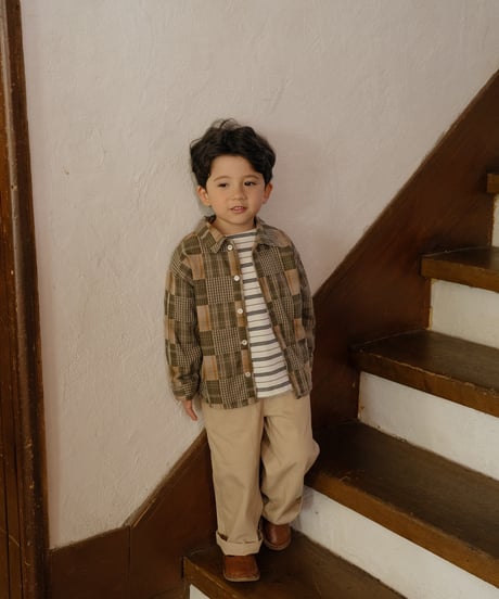 23[予約]OREN oliver patchwork shirt