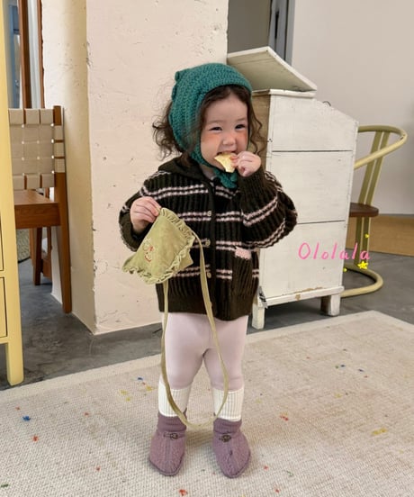 7[予約]ololala cream rib leggings