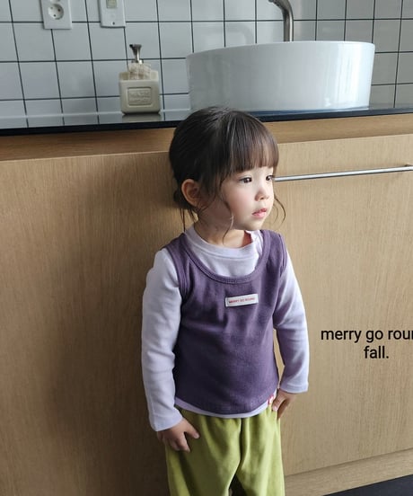 9[予約]merry go round kinder vest set