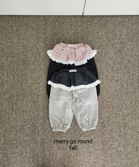 12[予約]merry go round check skirt jogger pants