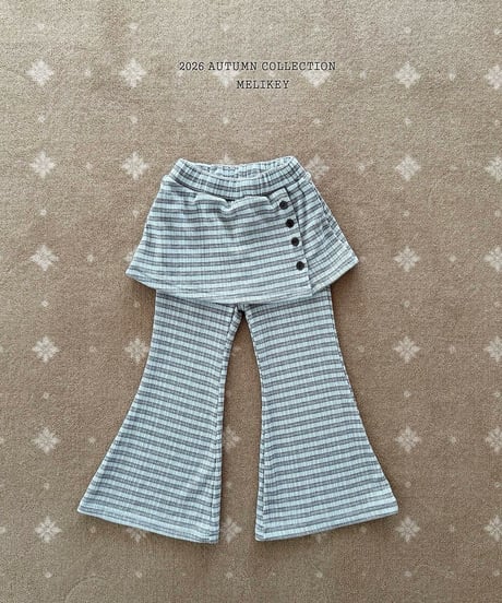 40[予約]melikey button wrap bootcut
