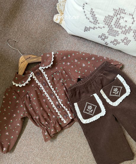 23[予約]marron rose pants(XS-L)