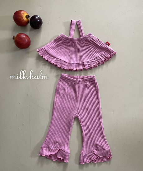 20[予約]milkbalm momo scallop pants