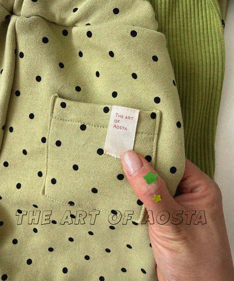 12[予約]Aosta dot tongtong pants