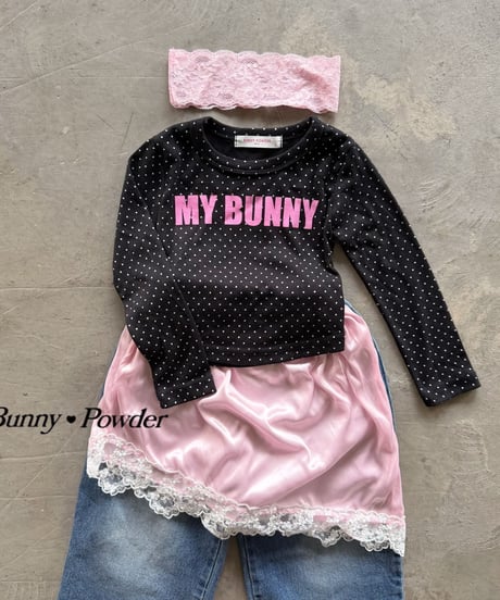 73[予約]bunny powder lace hairband