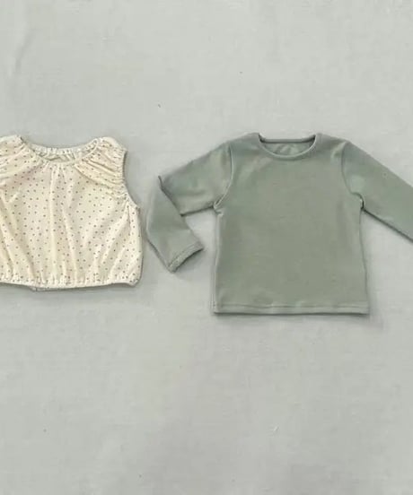 26[予約]aiai mint heart vest tee set