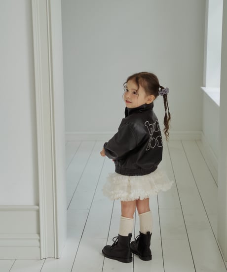 16[予約]momoann leather jacket