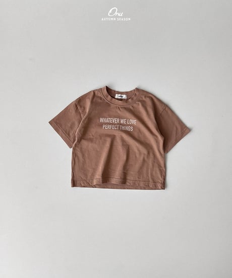 2[予約]onu lettering short sleeve t-shirt