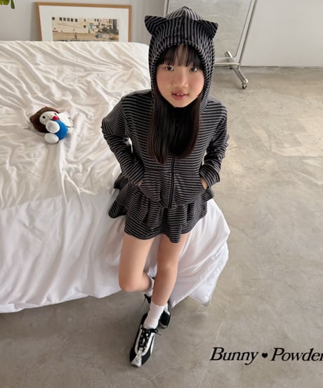60[予約]bunny powder maho tiered wrap skirt pants