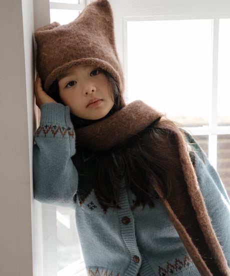 9[予約]OREN cat muffler beanie