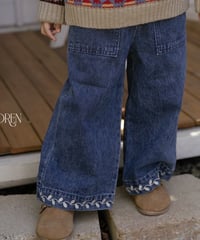 29[予約]OREN maple embroidered denim pants