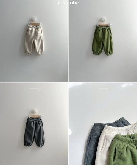37[予約]minirobe teddy jogger pants