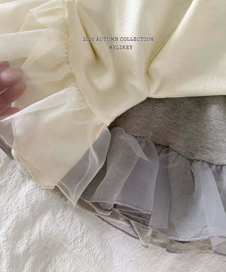 20[予約]melikey chacha frill hoodie