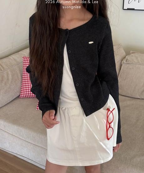 9[予約]matilda&lee apple rib cardigan