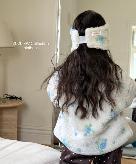 38[予約]ninibello flower petals area tumble jacket