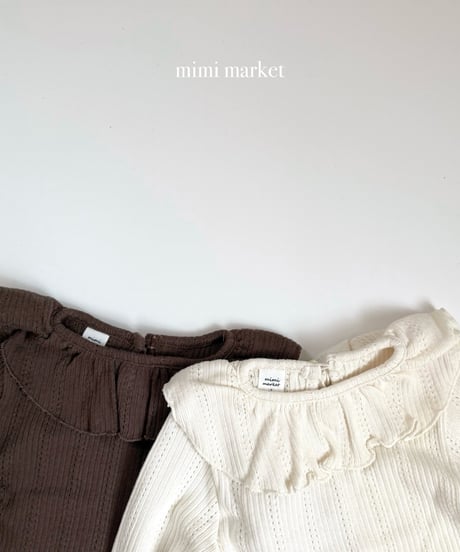 2[予約]mimi market rubby collar tee