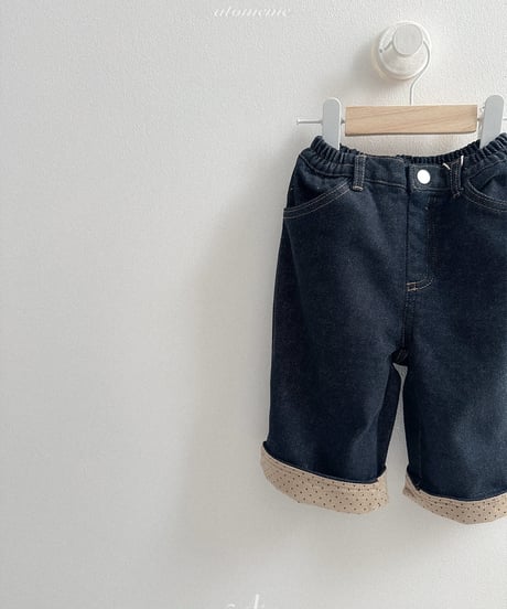 39[予約]atomeme non fade roll-up denim