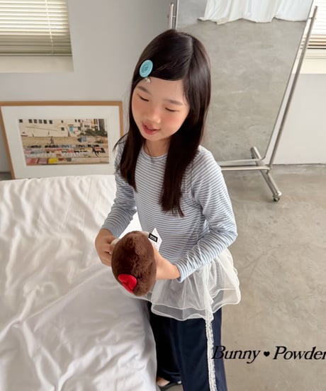 30[予約]bunny powder sha border tee