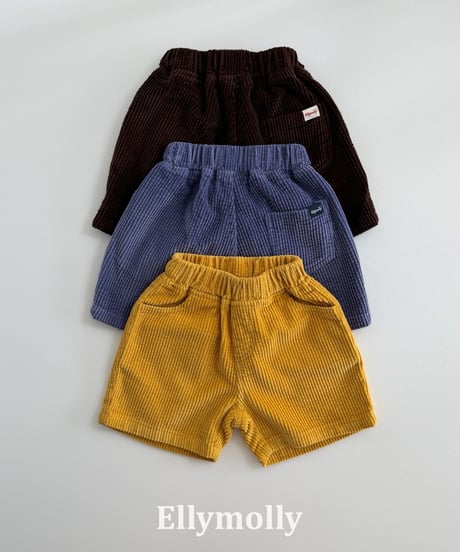26[予約]ELLYMOLLY soda corduroy 5part pants