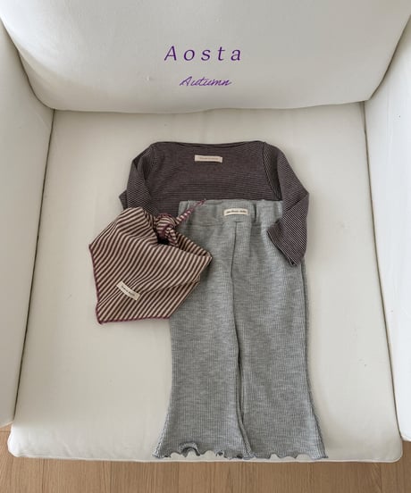 50[予約]Aosta jelly waffle pants