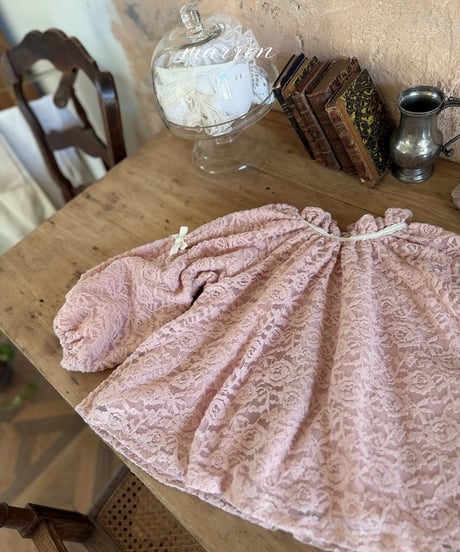 22[予約]marron lace blouse(XS-L)