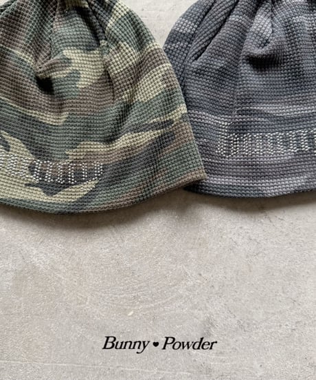 77[予約]bunny powder camo waffle beanie