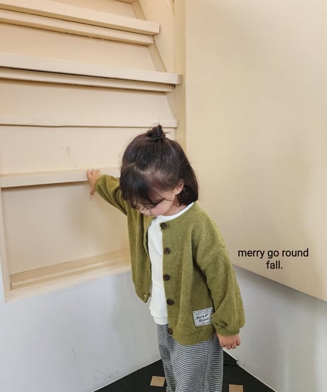 13[予約]merry go round fluffy cardigan