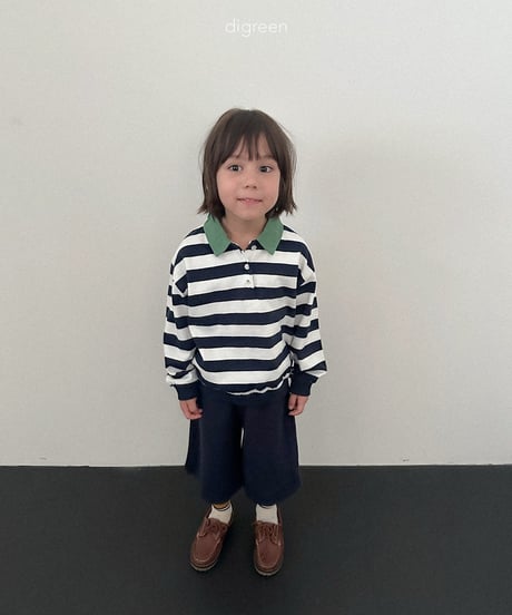 34[予約]digreen striped collar mtm