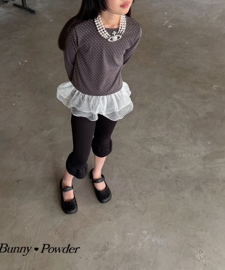 29[予約]bunny powder sha polka dot tee
