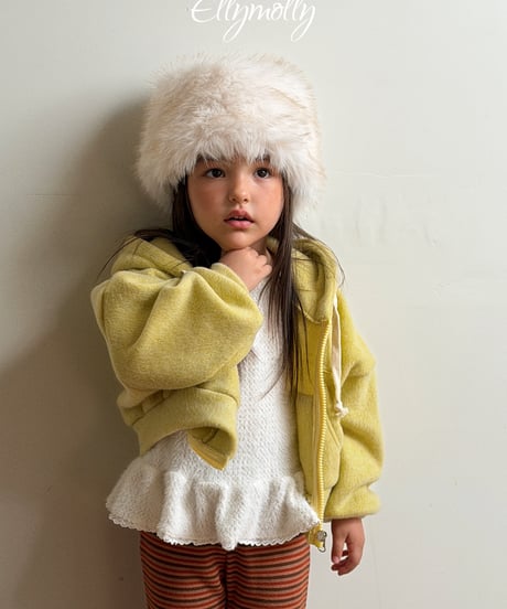 51[予約]ELLYMOLLY snow flake frill t