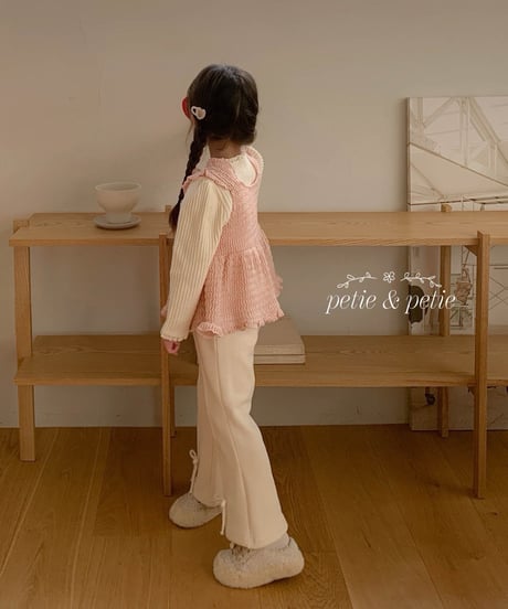 22[予約]petit&petit candy frill vest