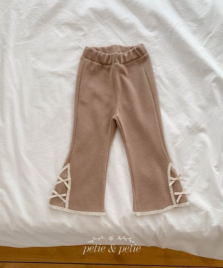38[予約]petit&petit lael lace trumpet pants