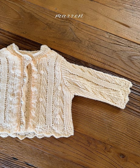 4[予約]marron elle knit cardigan(XS-L)