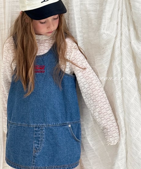 4[予約]poisson denim dress
