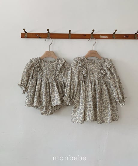 2[予約]monbebe claire floral romper