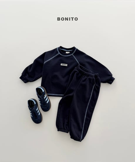 11[予約]bonito color stitch raglan set