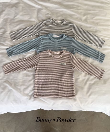 36[予約]bunny powder cotton tee
