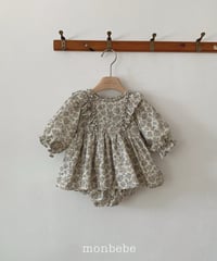 2[予約]monbebe claire floral romper