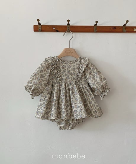 2[予約]monbebe claire floral romper
