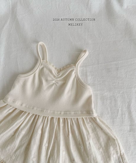 25[予約]melikey ballet frill sleeveless ops