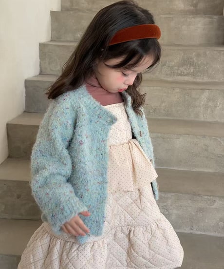 69[予約]aiai bubble pastel knit cardigan