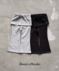 51[予約]bunny powder tenny mini wrap skirt pants