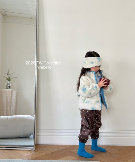 38[予約]ninibello flower petals area tumble jacket