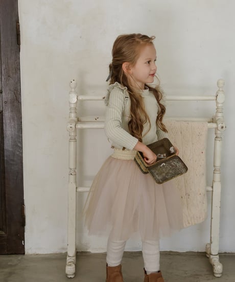 12[予約]FLO moen tulle skirt leggings