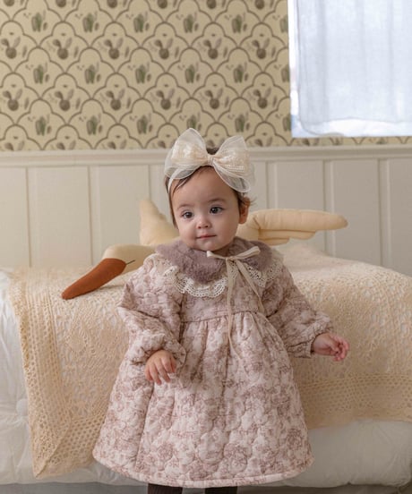 47[予約]OREN merry lulu padded dress(baby)