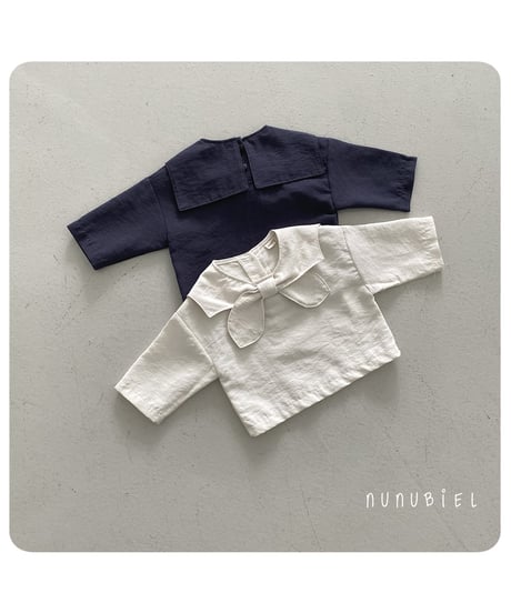 17[予約]nunubiel bebe tie blouse